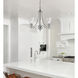 Natalie 3 Light 23 inch Satin Nickel Chandelier Ceiling Light